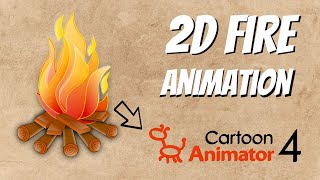 How to make a 2d fire effects in cartoon animator 4