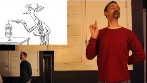 2D animation test in Maya - video reference