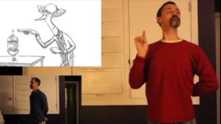 2D animation test in Maya - video reference