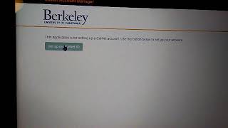 I can't create my calnet id