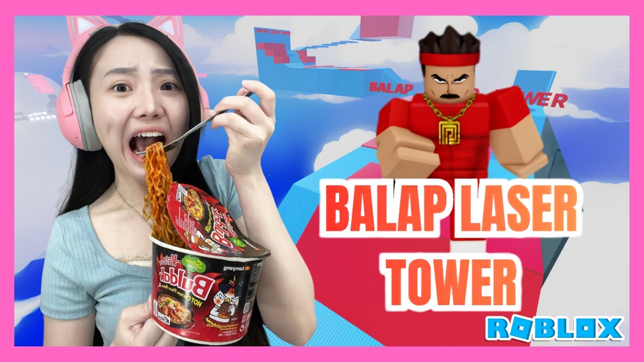 Challenge Makan Samyang Di Balap Laser - Roblox Indonesia