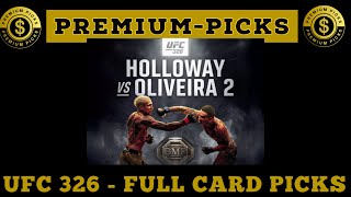UFC 326 - Full card picks 