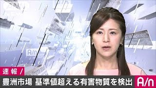 豊洲の地下水再調査　環境基準値上回る有害物質(17/03/18)