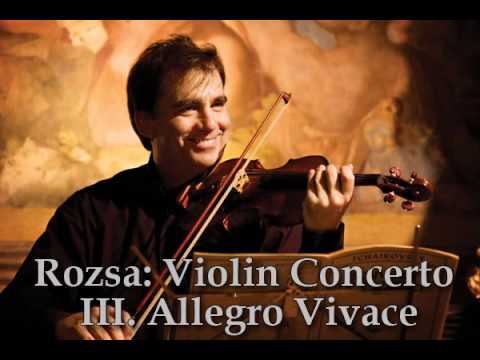 Robert McDuffie - Rozsa: Violin Concerto III. Allegro Vivace