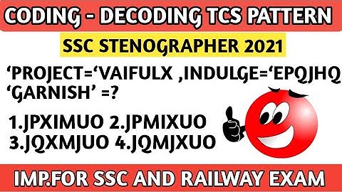 CODING DECODING | SHORT TRICKS | SSC STENOGRAPHER 2021 PREVIOUS YEAR QUESTIONS #ssc #rrbntpc #rrc