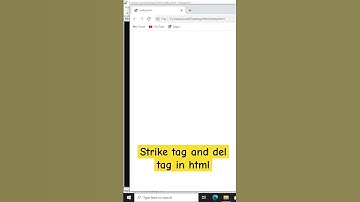 strike tag in html | del tag in html #html #coding #code #strike #htmltutorial