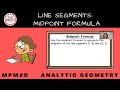 midpoint of a line segment horizontal vertical diagonal lines mpm2d oct 15 2021