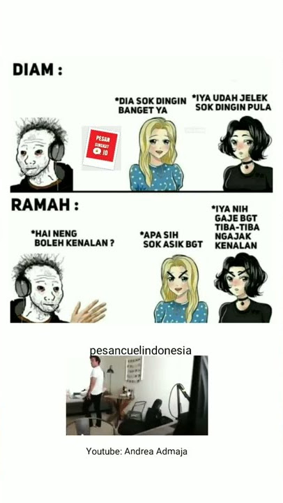 Derita jd cowok, diem salah ramah juga salah - Meme #shorts