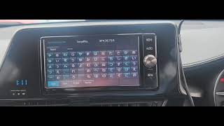 TOYOTA C-HR Radio Map navigation sd card installation details