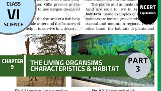 NCERT Class 6th Science chapter 9th: The living organisms- Characteristics and habitats( PART 3)