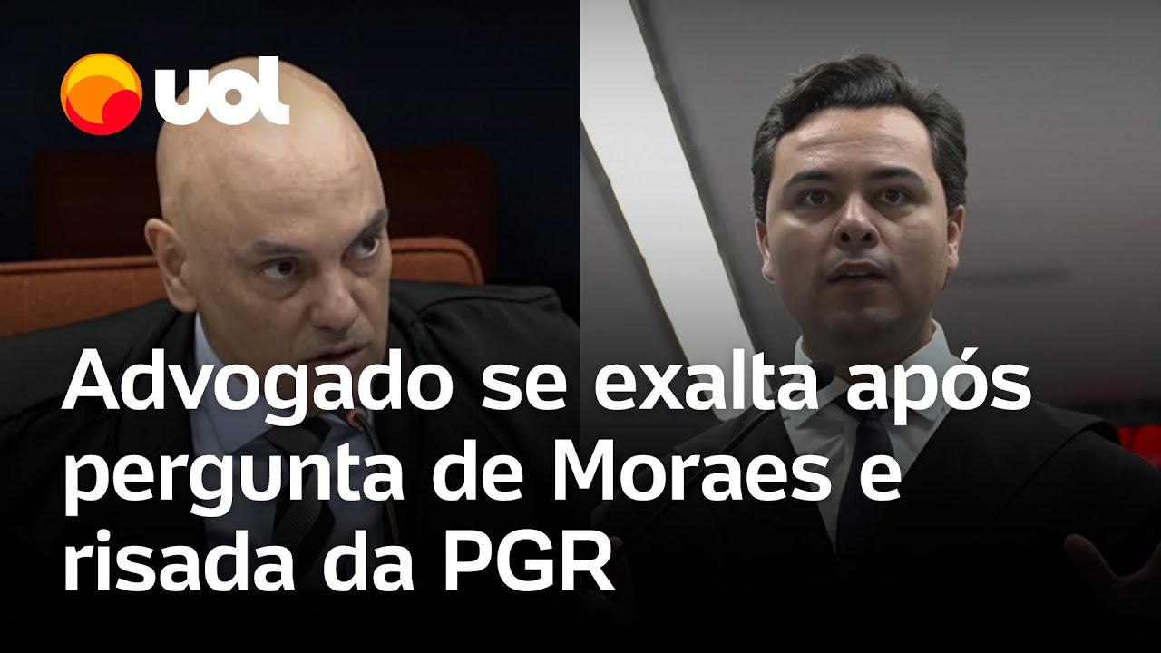 Moraes questiona advogado, PGR ri e defesa se exalta durante julgamento no STF: 'Qual é a graça?'