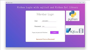 Python Login with sqlite3 and Python Eel library