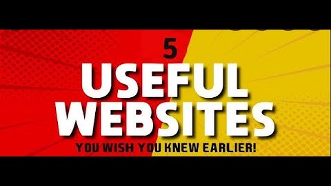 5 AMAZING WEBSITES EVERY STUDENT SHOULD KNOW ABOUT !! +1 ⭐ #productivity #college #free #resources