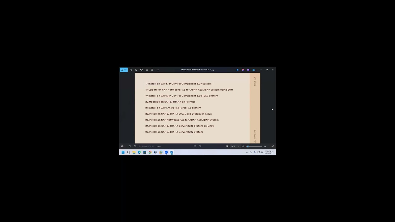 SAP BASIS IMPLEMENTATION PROJECTS - 2025