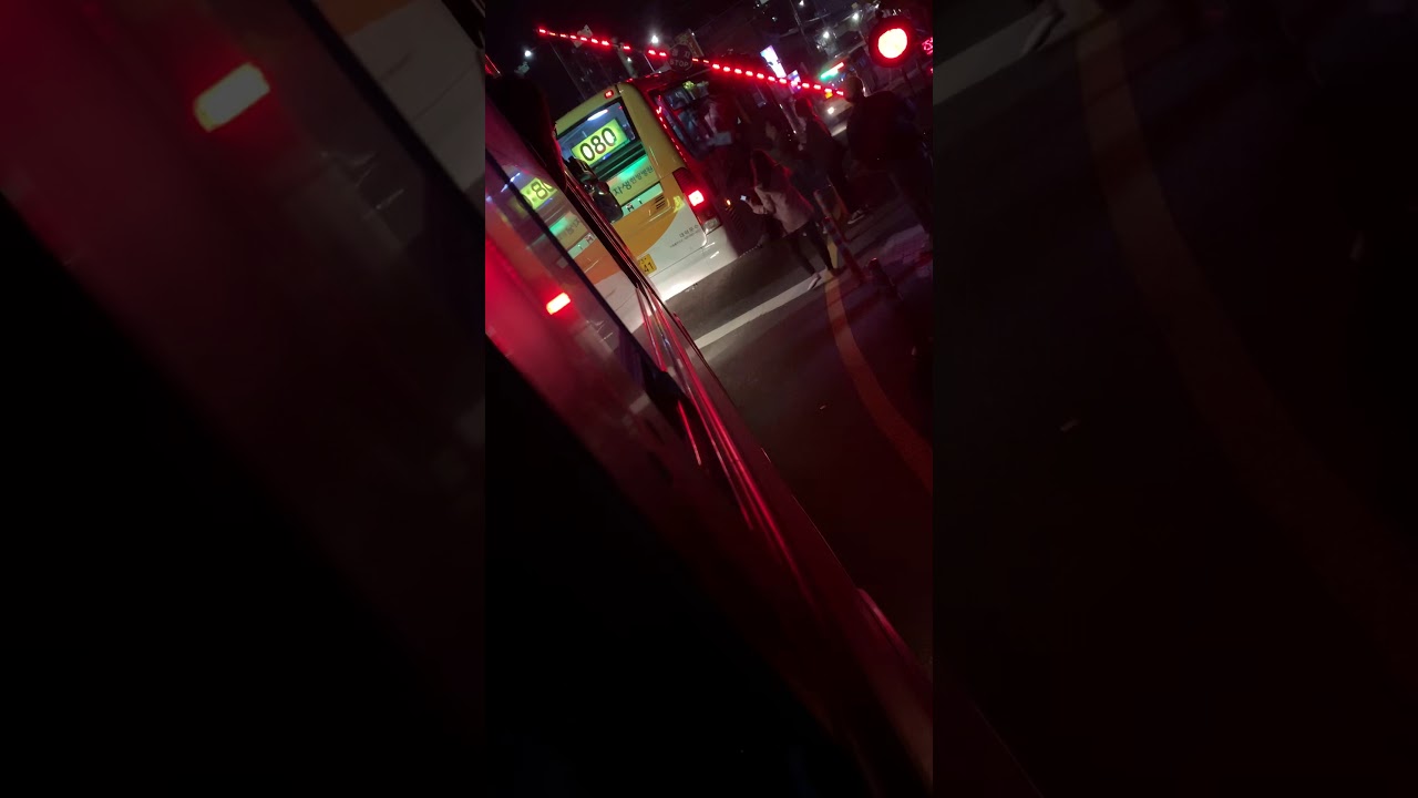 백마역 버스 열차 충돌사고 풀영상