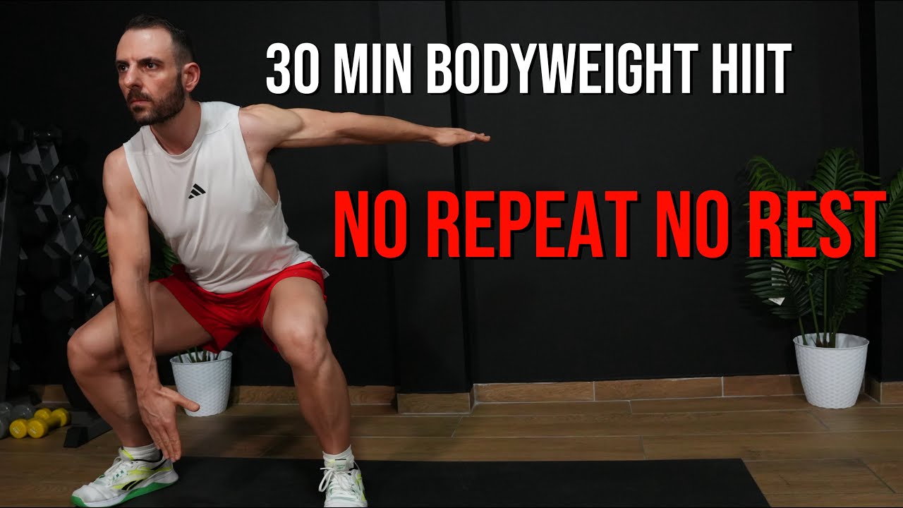 30 MIN FULL BODY CARDIO HIIT WORKOUT | + Active Rest | No Repeat | No ...