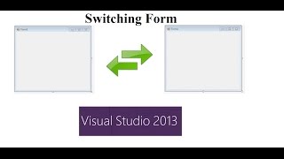 How to switch first form to second and second to first form in GUI C++ using MS visual Studio 2013.