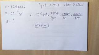 Converting Gallons to Miles 116