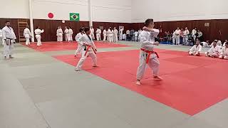 Exame de faixa Laranja karate Shotokan CEPEUSP - Centro de Práticas Esportivas da USP Data 04/07/26
