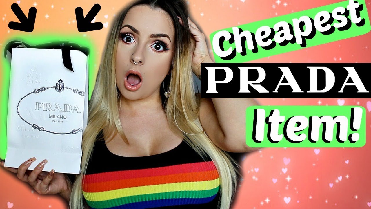 I BUY THE CHEAPEST THING ON PRADA!!! - YouTube