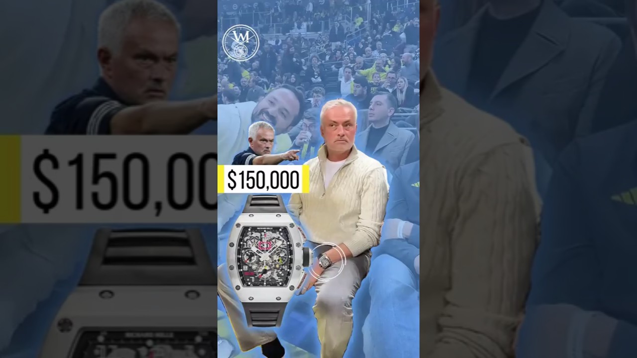 José Mourinho spotted courtside with a $150,000 Richard Mille RM 011 Felipe Massa 🤯🔥