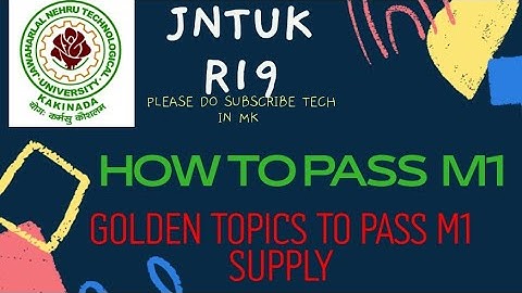 HOW TO PASS M1 EASILY IN R19