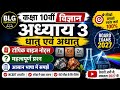 Class 10th Science Chapter 3: धातु एवं अधातु | महत्वपूर्ण प्रश्न और टॉपिक वाइज नोट्स | BLG Education