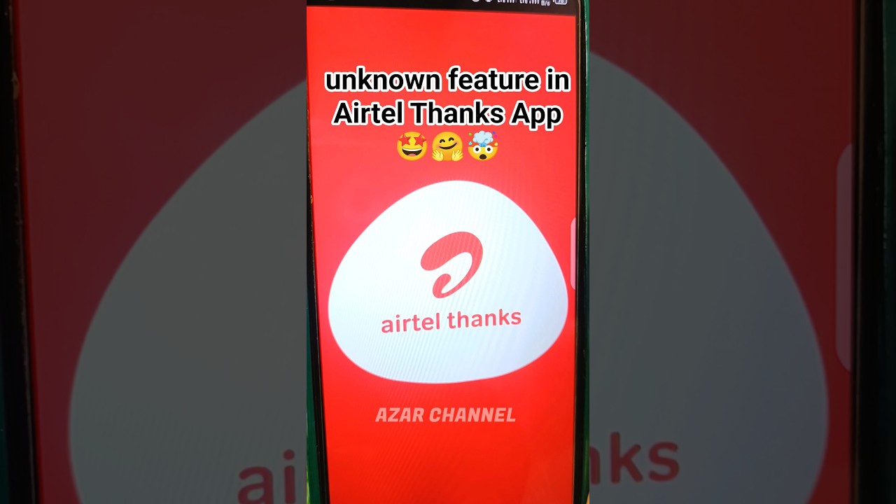 unknown feature in Airtel Thanks App 🤩🤗🤯 