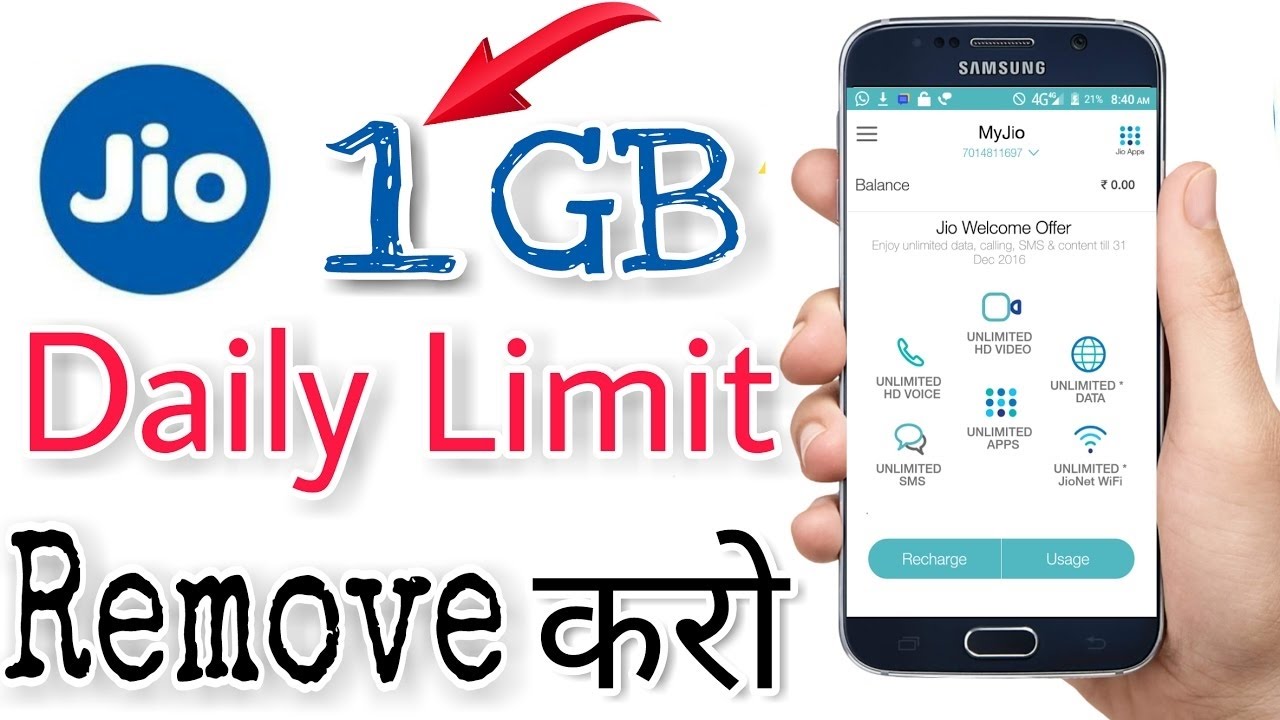 How To Remove Reliance Jio 1GB Data Limit Or Speed Limit 1000 Real how-to-remove-reliance-jio-1gb-data-limit-or-speed-limit-1000-real