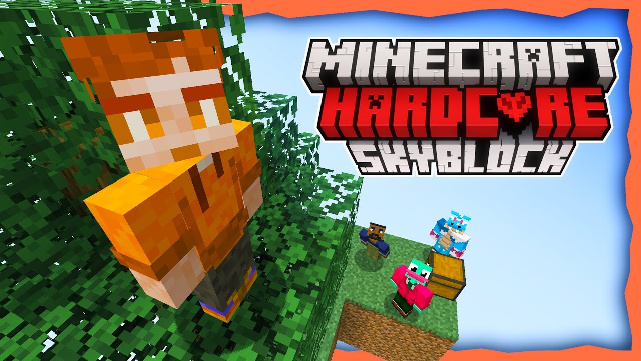 4 новичка в Skyblock пробуют хардкор.