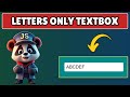 How to Make Textbox Accept Only Letters in Javascript