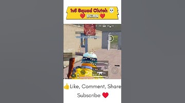 1v5 Squad Clutch 😈💀 | Solo vs Squad Madness in BGMI! #shorts