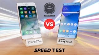 Iphone 7 Plus Vs Galaxy Note 7 - Speed Test