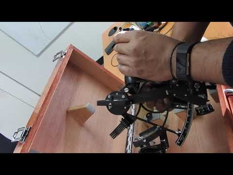 Parts of a sextant and How to handle sextant safely - Video Recording