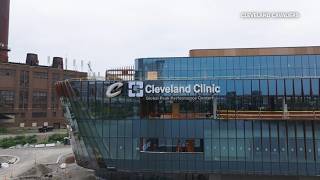 Signage installed at Cavaliers Cleveland Clinic Global Peak Performance Center