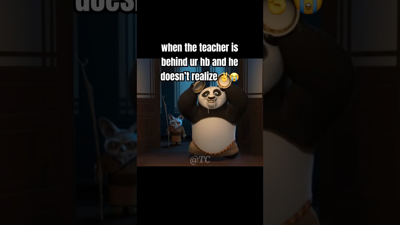 Когда учитель стоит за твоей дверью, а он этого не замечает 