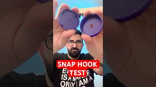 3D Printed PLA Snaphook in 3 different sizes  #solidworks #3dprinting #test #howto #strength