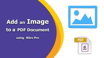 How to add an image to a PDF Document using Nitro Pro