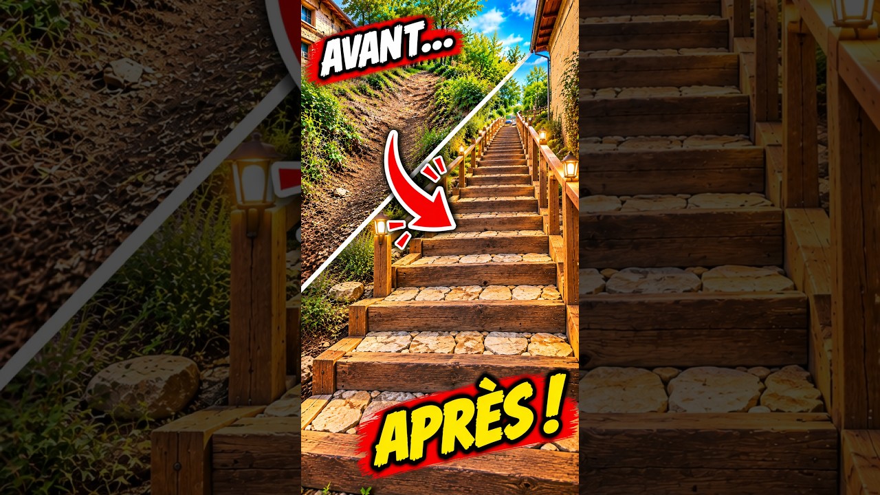 13 MÈTRES d’escalier à construire… Va-t-on y arriver ? 😱🔨