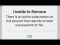 How to Remove Active Subscription on iPhone 2021 | Unable to Remove There is an Active  Subscription