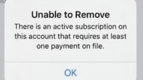 How to Remove Active Subscription on iPhone 2021 | Unable to Remove There is an Active  Subscription