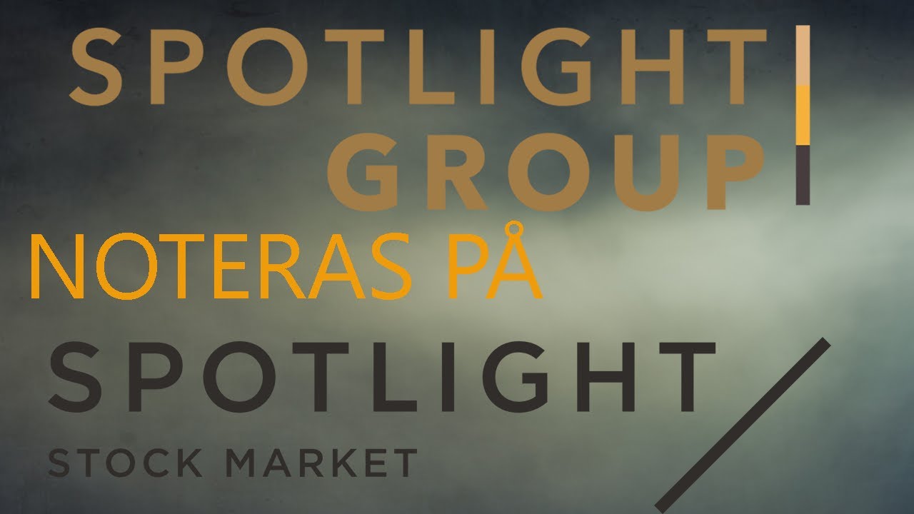 Spotlight Group AB IPO Analys YouTube