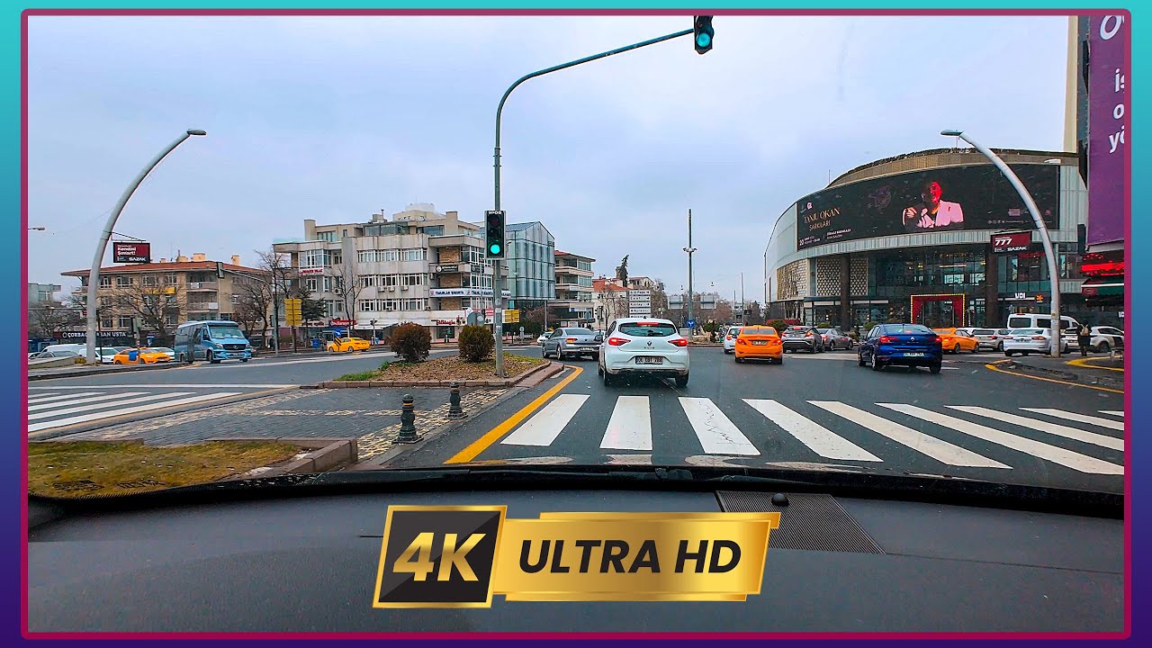 Ankara Sürüş Turu: Çankaya ve Çevresi | 4K 50FPS