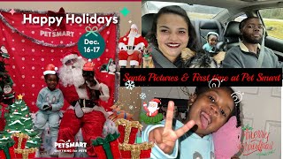 Pictures With Santa & First Time At Pet Smart