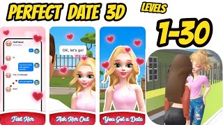 Perfect Date 3D Game All Levels 1-30 Gameplay Walkthrough (Android-iOS) screenshot 3