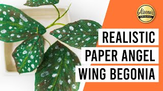 How To Make a Paper Angel Wing Begonia