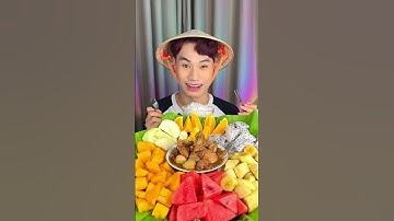 Lần Đầu Thử Ăn Cơm Trái Cây Miền Tây | Thắng Múc Bang #shorts