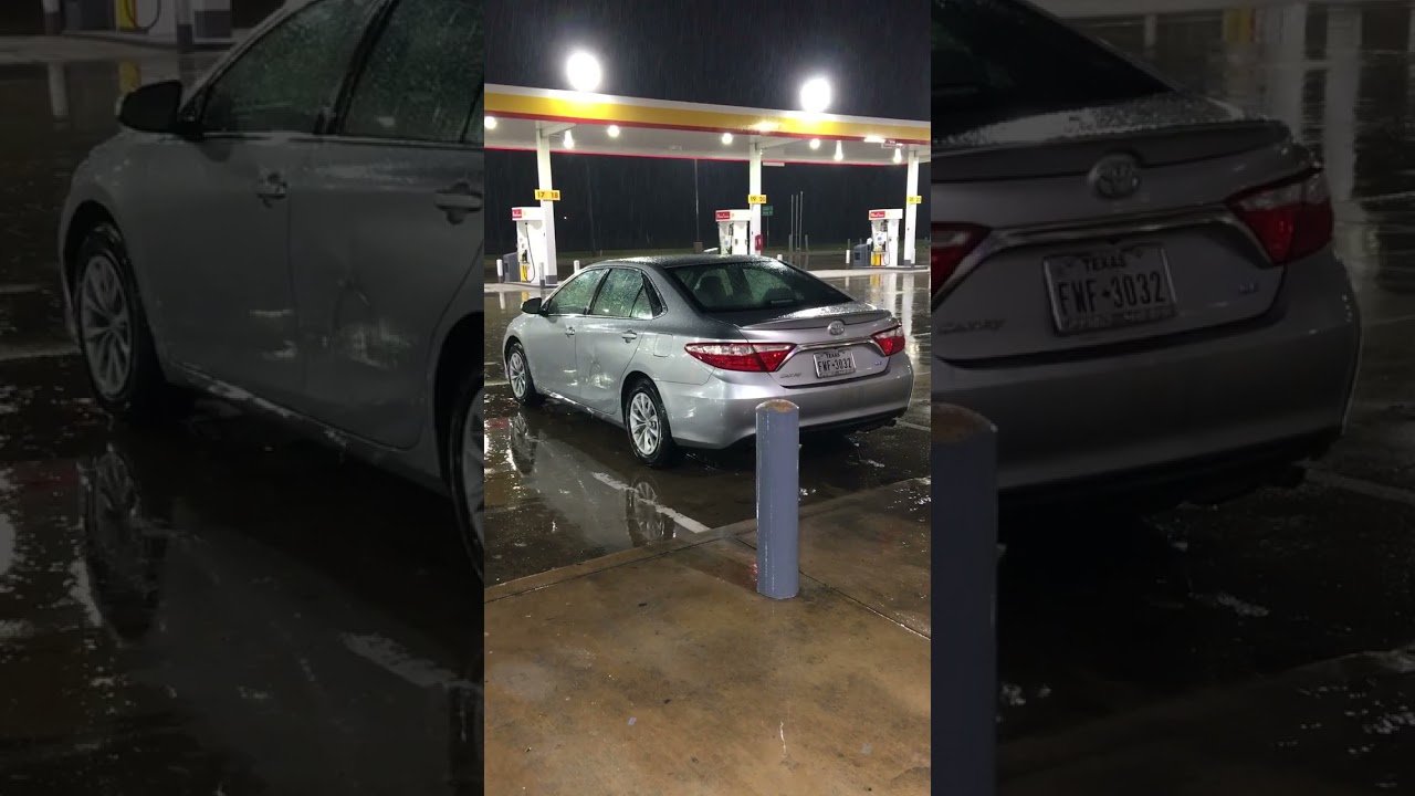 Admiring My Camry In the Rain