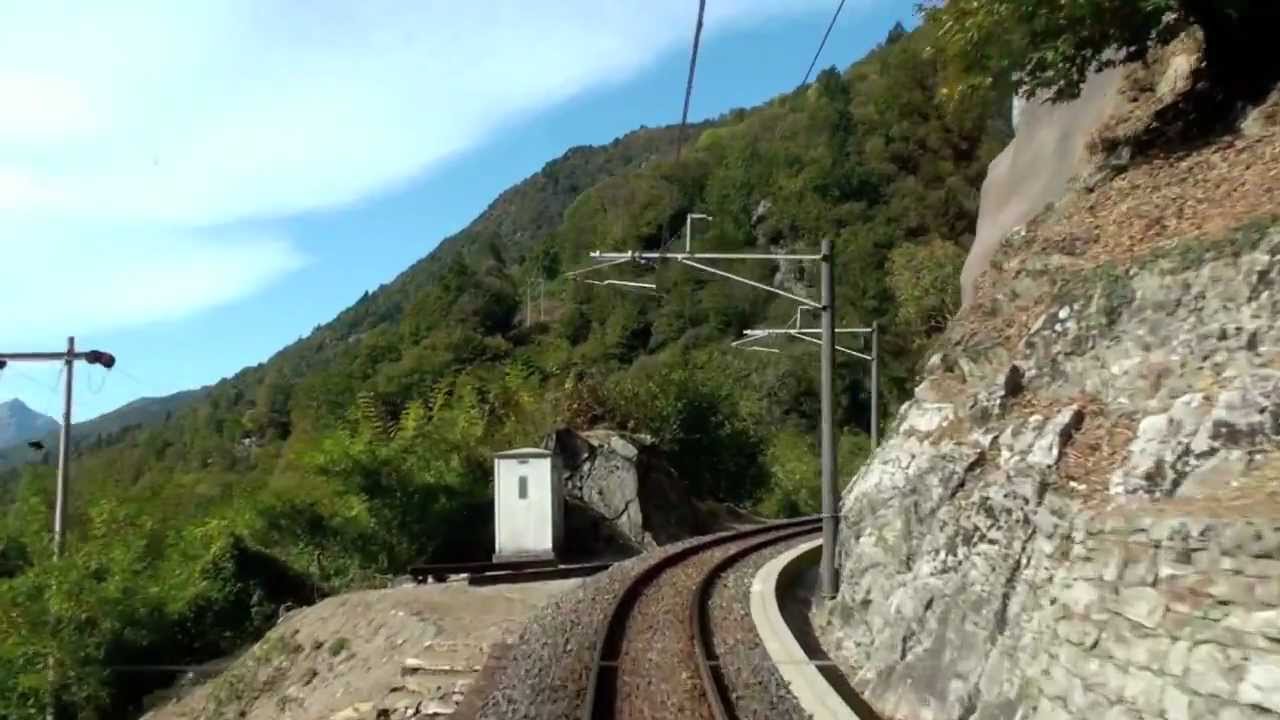 Centovalli railway drivers view 1/3 Locarno-Domodossola チェントヴァッリ鉄道
