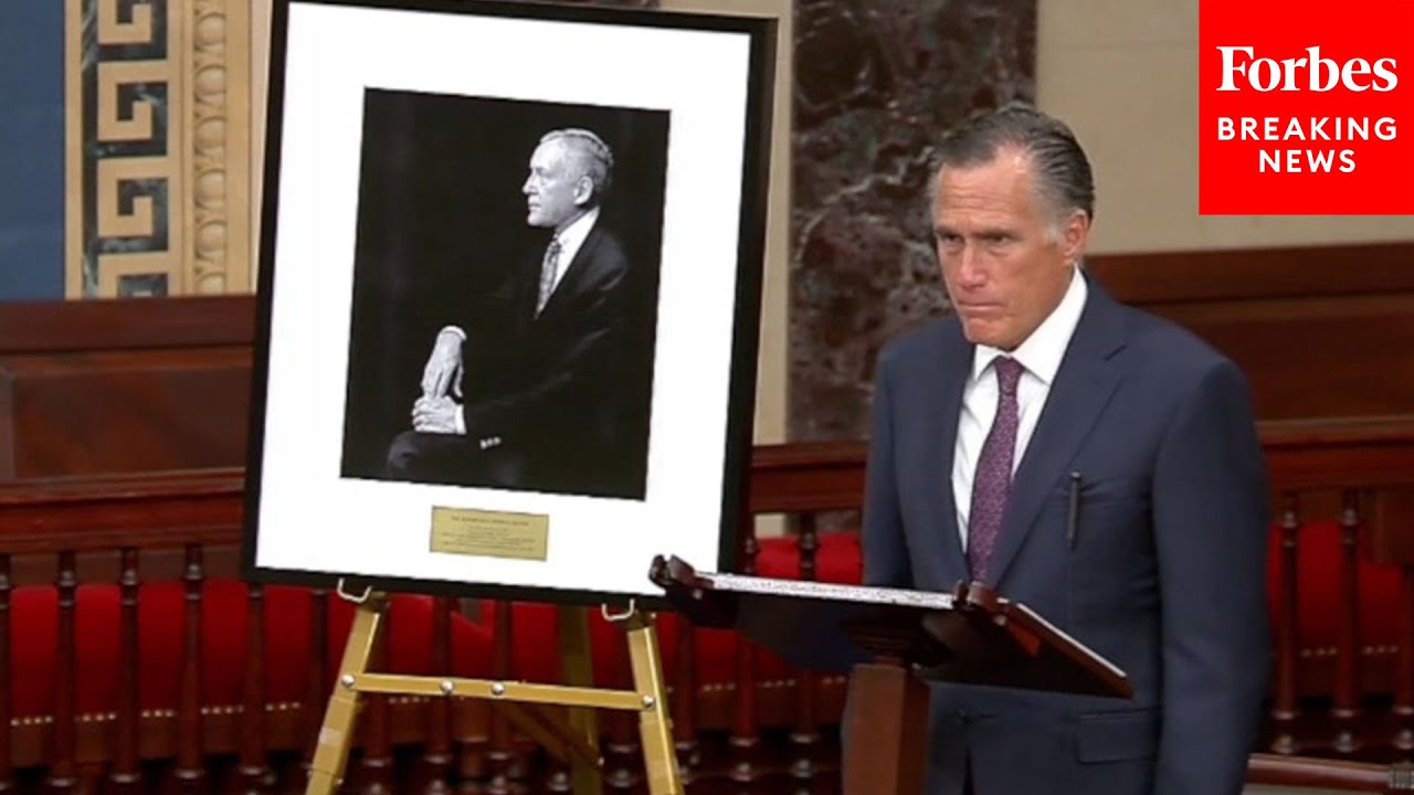 Mitt Romney Pays Tribute To Late Sen. Orrin Hatch In Moving Senate Floor Remarks